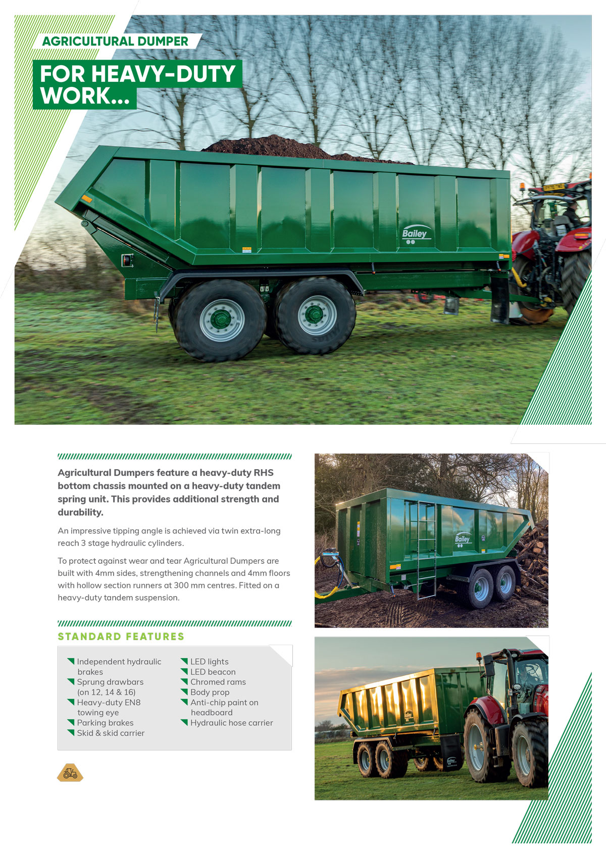 Agri Dumper spec sheet