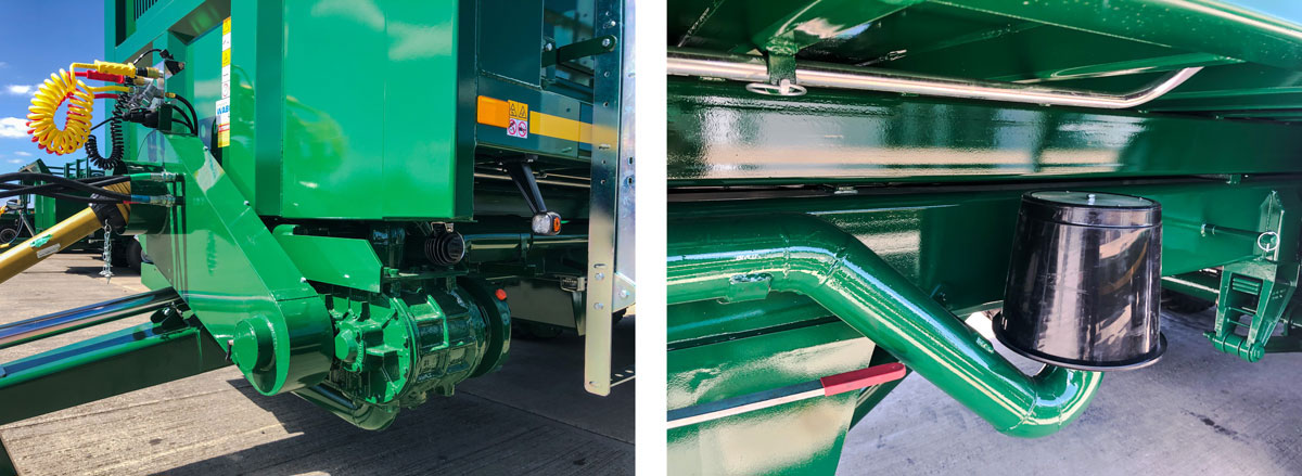 Features of a Bailey trailer fitted with Blower Conversion Kit