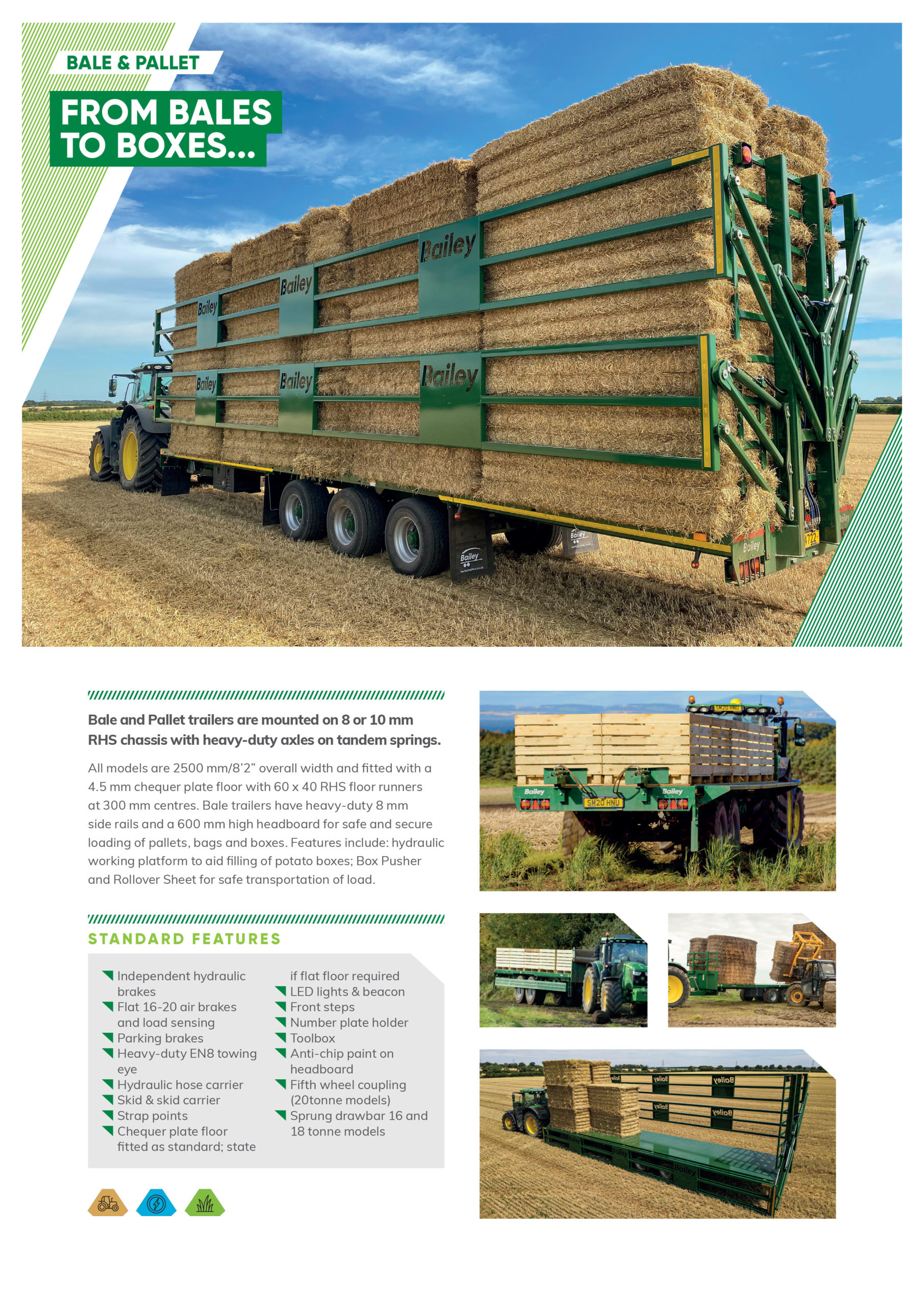 Bale and Pallet spec sheet