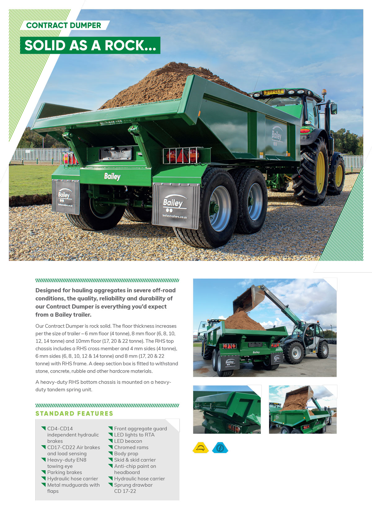 Contract Dumper spec sheet