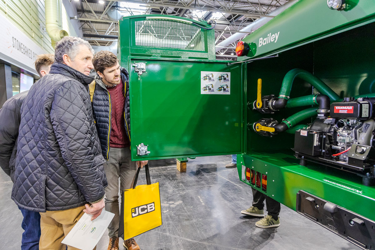 Customers on the Bailey Trailers stand at LAMMA 24