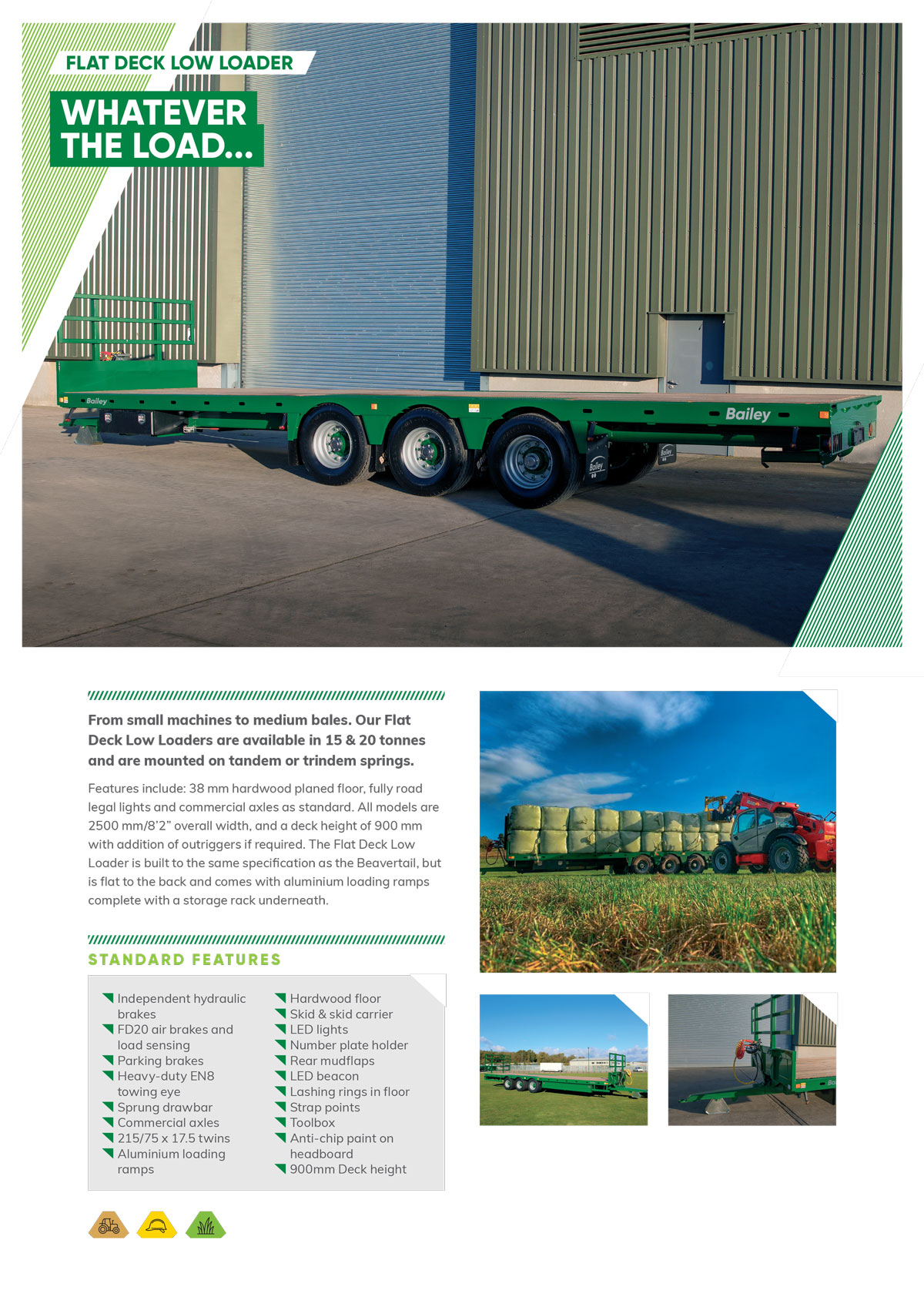 Flat Deck Low Loader spec sheet