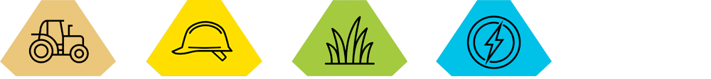 agriculture, construction, amenities and utilities icons