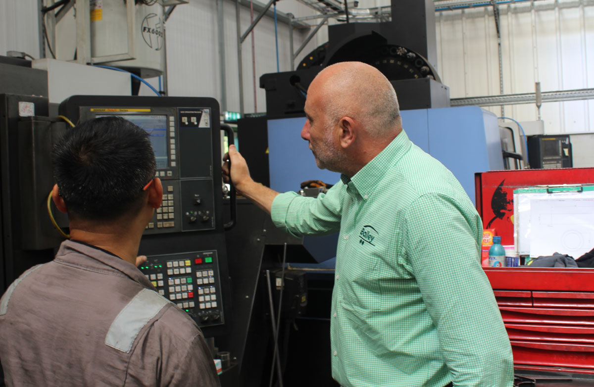 Michael Bailey at work in our factory