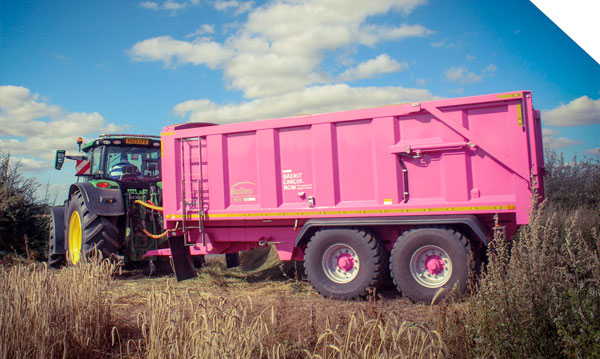 The charity pink TB trailer